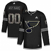 Customized Men's Blues Any Name & Number Black Shadow Logo Print Adidas Jersey,baseball caps,new era cap wholesale,wholesale hats